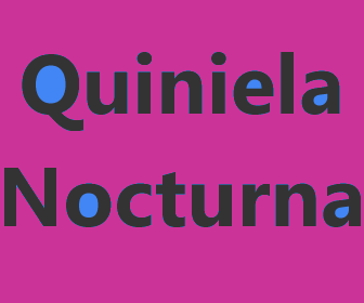 resultados de la Quiniela Nocturna
